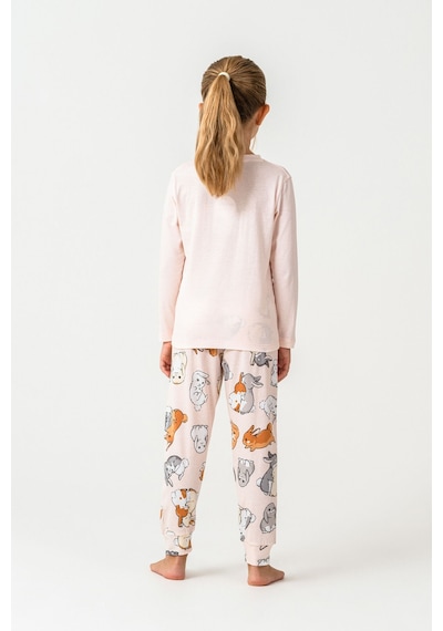 Rolypoly Kız Çocuk Pembe Pijama Takım Rp3775-c-v2 Pembe