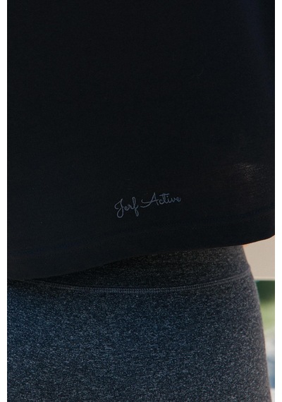 Jerf Aura Crop T-shirt Siyah Siyah