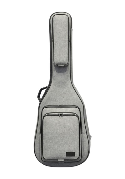 Keten Gri Akustik Gitar Çantası Su Geçirmez Pedli Sap Sabitleyici Cırtlı Gigbag