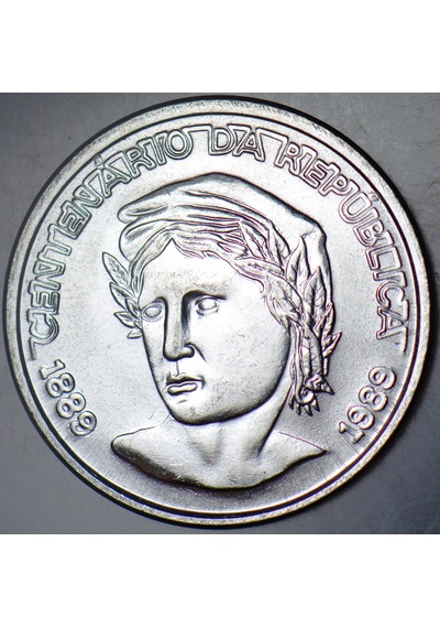 Brezilya 1 Cruzado 1989 Hatıra-cumhuriyetin 100. Yılı. Çil.