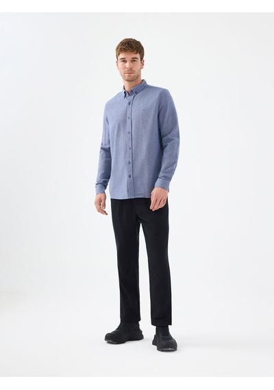 LOFT Regular Fit Erkek Gömlek U.kol Lf2040017 Q1.v1 İndigo