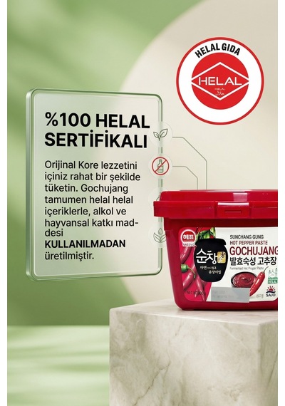 Tteokbokki Kore Pirinç Keki 1 Kg Ve Helal Gochujang 500 Gr Set