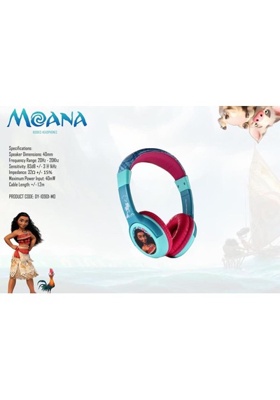Disney Moana Çocuk Kulaklığı Lisanslı Çocuk İçin Kulaklık Dy-1090