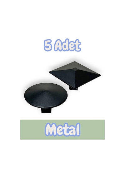 Yuvarlak Düğme Kulp Alüminyum Metal Lüks Modern Mobilya Çekmece Mutfak Dolabı Kulpu Siyah 5 Adet Siyah