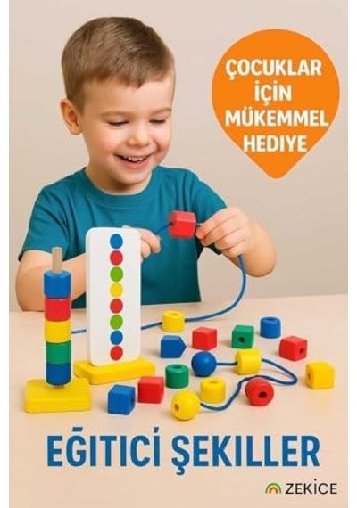Eğitici Şekiller Ipe Dizme Boncuk Sıralama Speedy Bak Diz Boz Oyunu