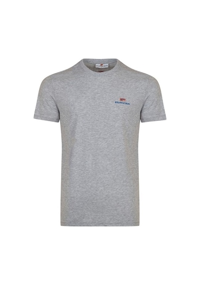 Bearraybon Erkek Sıfır Yaka T-Shirt-Gri