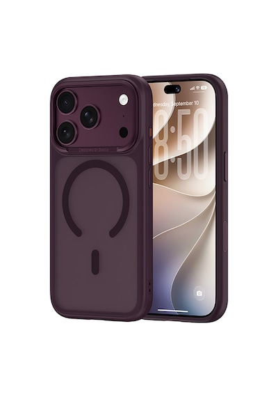 Apple Uyumlu iPhone 17 Pro Max Uyumlu Kılıf M-safe Şarj Özellikli Benks Mist C-magnet Yeni Seri Kapak Bordo