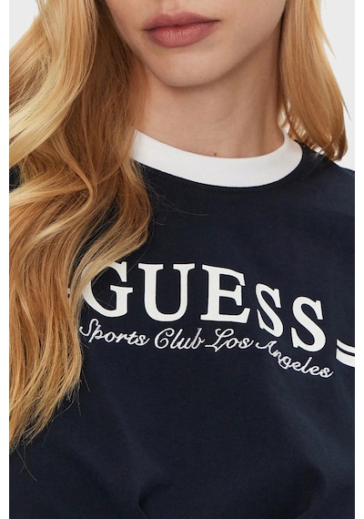 Guess Ön Bağlamalı Kadın T-shirt Lacivert