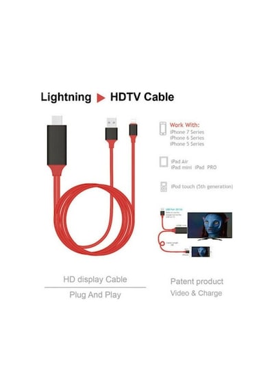 Hdmı Hdtv Cep Telefonu Tv Görüntü Aktarma Kablosu -2 Metre (287904046)
