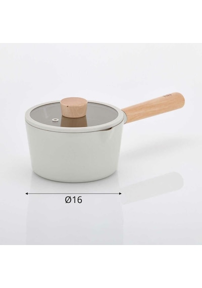 Neoflam Fika Alüminyum Döküm 16 Cm Bej Süt Tavası Bej