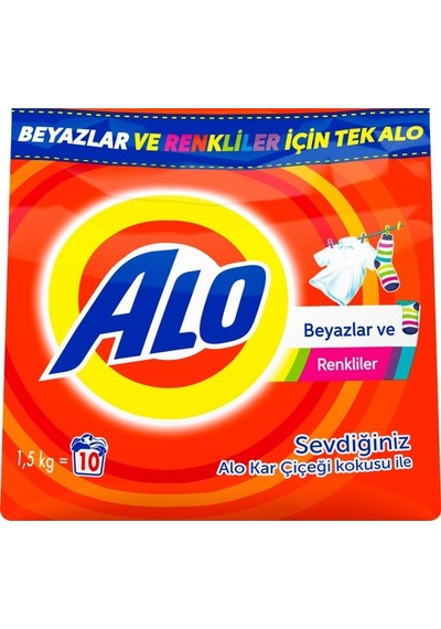 Alo Toz Çamaşır Deterjanı Canlı Renkler 10 Yıkama 2 x 1500 G