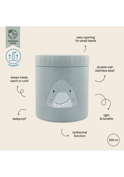 Trixie Mr.shark 500 Ml - Termal Öğle Yemeği Kabı 55-225 Mavi
