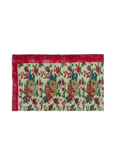 El Dokuması Vintage Yün-pamuk Retro Halı 22855 164 X 268 Cm Çok Renkli