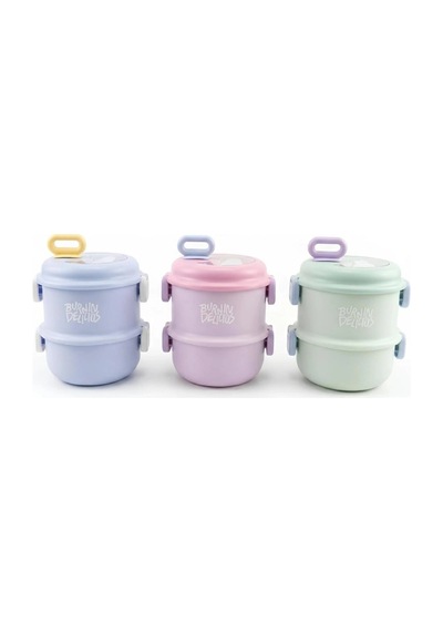 Vagon Life 860 Ml İki Katlı Beslenme Kutusu Vgn-12168 Mavi Çok Renkli