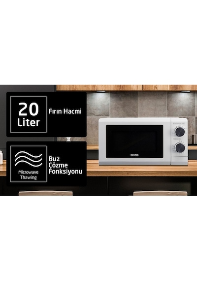 Koenic KMW 202351 W 20 LT Mikrodalga Fırın Beyaz