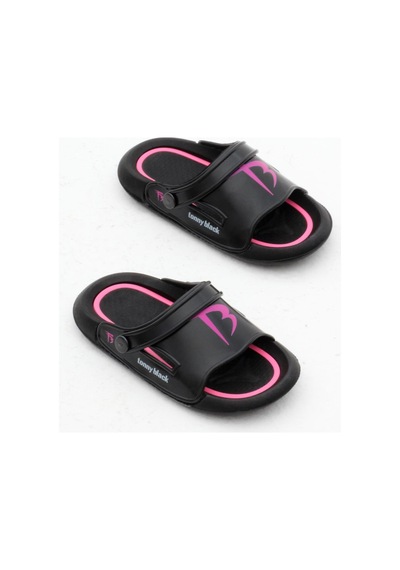 Tonny Black Poıli Taban Logolu Çocuk Unisex Siyah Terlik Tbacr896 Siyah