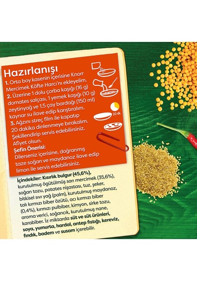 Knorr Mercimek Köftesi 3 x 100 G