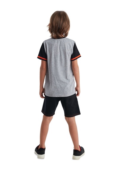 Thunder Değişen Payetli Pullu Erkek Çocuk T-shirt Şort takım