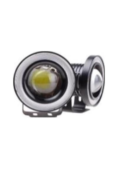 Kgn Sis Farı Mercekli Angel Cob Neon Beyaz 76mm 7000k 1200 Lm Tüm Binek Araçlar-motosiklet