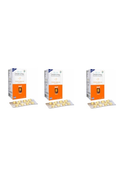 Zade Vital Ruşeym Yağı 500Mg 60 Kapsül 3 Adet