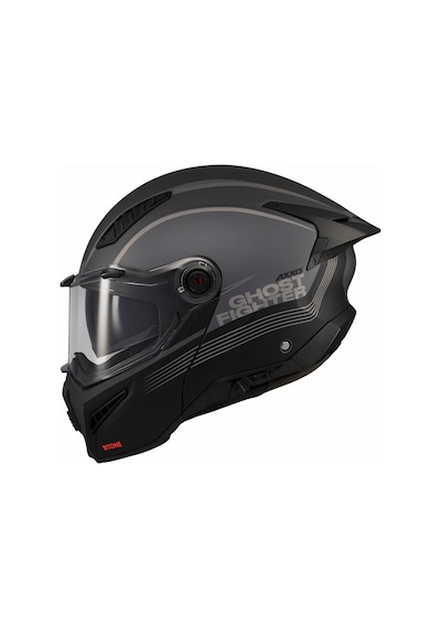 Axxis Ghostfighter Sv Bitone C12 Dark Grey Motosiklet Çene Açılır Kask Gri