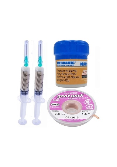 Krem Lehim 183c 42g Lehim Toplama Ve Lehim Emme Teli 2,0mm 4lü