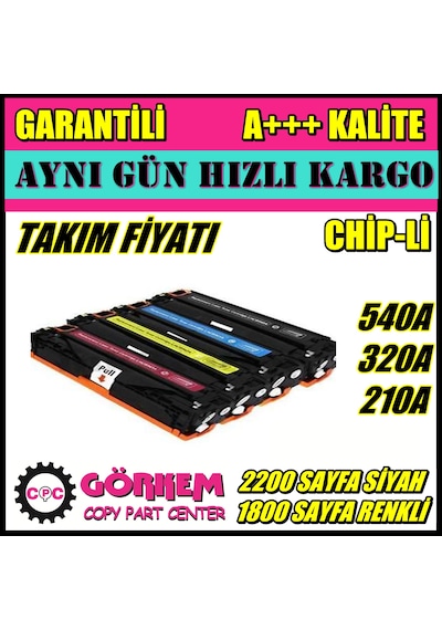 Hp Laserjet Pro 200 Uyumlu Toner Takım (Cf210A)