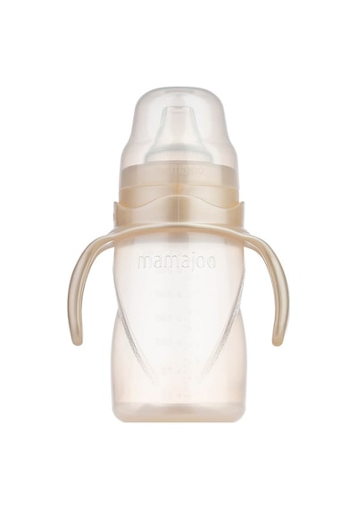 Mamajoo Kulplu Akıtmaz Eğitici Bardak Pearl 270 ML & Anti-Kolik B Şeffaf