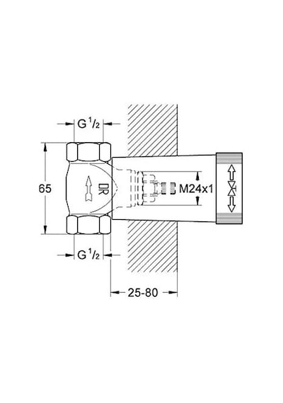 Grohe Ankastre Stop Valf için İç Gövde 29811000 Altın