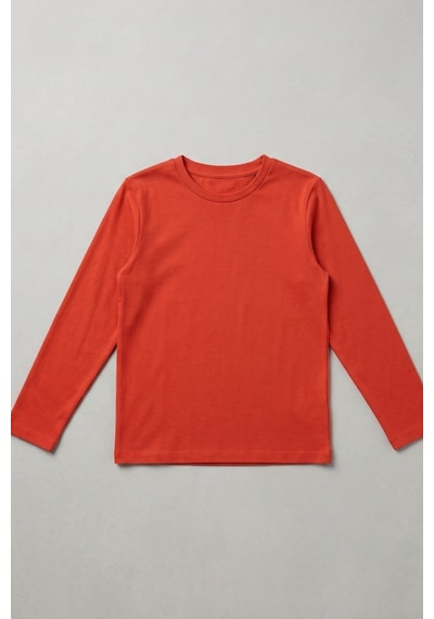 Kiagu Erkek Çocuk Uzun Kollu Basic Düz Tişört %100 Pamuk Bisiklet Yaka T-shirt 2-13 Yaş Nar Çiçeği Kiagu Erkek Çocuk Uzun Kollu Basic Düz Tişört %100 Pamuk Bisiklet Yaka T-shirt 2-13 Yaş Nar Çiçeği
