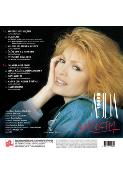 Ajda Pekkan - Ajda 1991 Seni Seçtim Plak