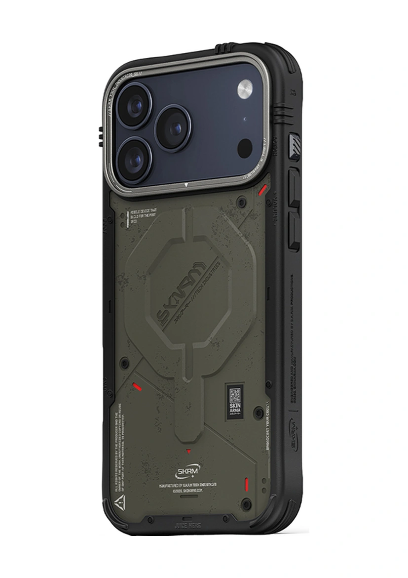 Apple Uyumlu iPhone 17 Pro Kılıf M-safe Şarj Özellikli Airbag Tasarımlı Skinarma Vigor Kapak Haki Haki