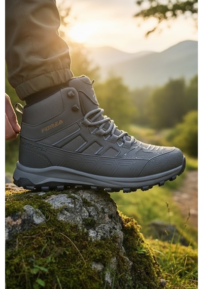 Enoch Erkek Forza Model Waterproof Outdoor Trekking Ve Doğa Yürüyüş Botu Füme