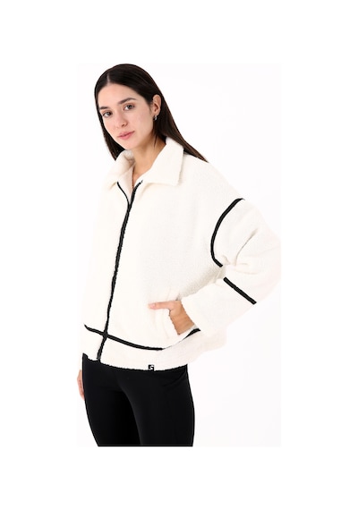 Scorp Shine Casual Kadın Peluş Mont Ekru Standart Çok Renkli