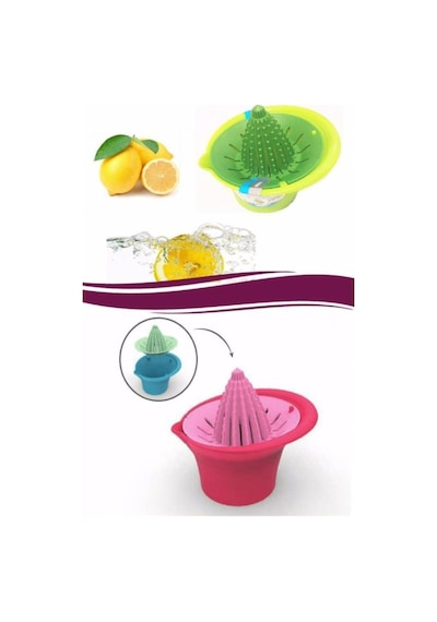 Limon Suyu Hazneli Pratik Limon Sıkacağı Sıkma Aleti Plastik Plastik Diğer