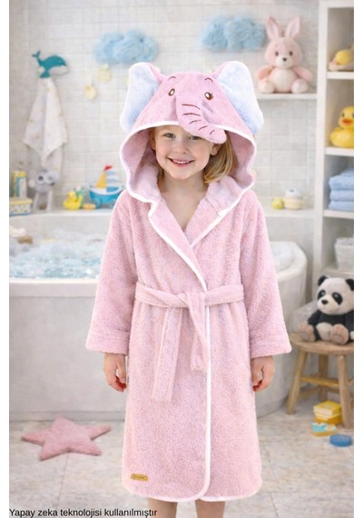 Çocuk Bornozu Kapşonlu-haynanan Figürlü-kız Bebek Bornoz-çocuk-fil Pembe-1-2 Yaş, , Fil-pembe, 1-2 Yıl Sku: Zeusb0c7349fjp 7/8 Yaş