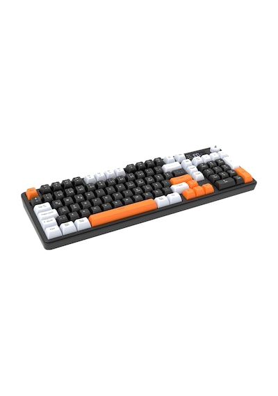 Hawk Gaming Hk258 Membrane Lcd Rgb Kablosuz/bluetooth Siyah Turuncu Full Türkçe Gaming Klavye