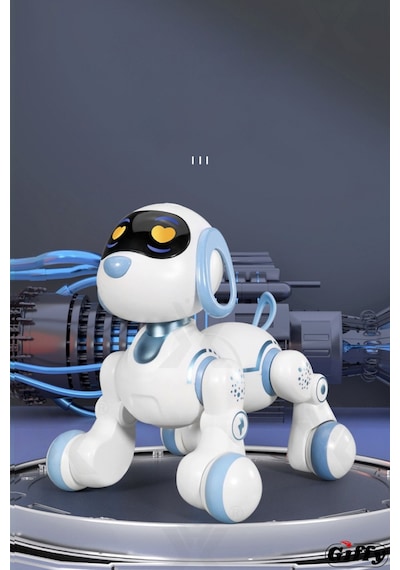Oyuncak Full Fonksiyon Uzaktan Kumandalı El Sensörlü Şarjlı Işıklı Müzikli Dansçı Robot Köpek Beyaz