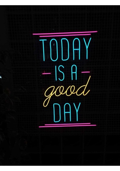 Neon Led Işık Gece Lambası Today Renkli