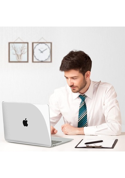 Macbook Air 13.3 İnç M1 İle Uyumlu Polikarbonat Sert Koruyucu Çizilme Ve Darbe Önleyici Kılıf A2337 A2179 A1932 Siyah Şeffaf, 13.3 İnç 2018-2022 Arası M1 İşlemci Belirtilmemiş