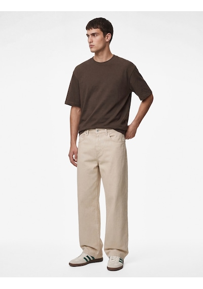 Koton Kısa Kollu Pamuklu Tok Kumaş Bisiklet Yaka Oversize Basic Tişört Kahverengi 6sam10385mk Kahve Koton Kısa Kollu Pamuklu Tok Kumaş Bisiklet Yaka Oversize Basic Tişört Kahverengi 6sam10385mk Kahve