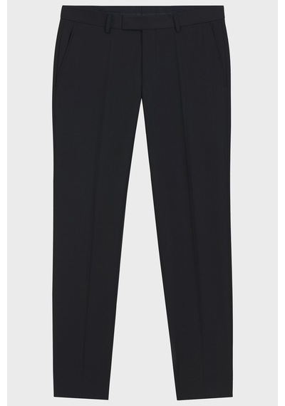 Boss Yünlü Slim Fit Düz Paça Pantolon Erkek Pantolon 50567486 404 Lacivert