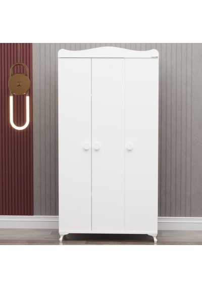 Garaj Home Yıldız 3 Kapaklı Dolap - Beyaz