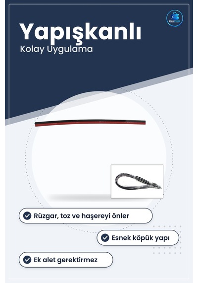 Kapı Altı Yalıtım Bandı Kendinden Yapışkanlı Esnek Köpük Rüzgar T 5 M