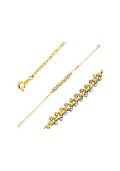 3 Renkli Top Altınlı 14 Ayar Bileklik Blsvu14k21390 Sarı Altın