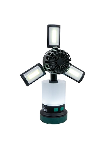 Rox 0218 Şarjlı Çok Fonksiyonlu Fanlı Outdoor Kamp Feneri 350 Lümen