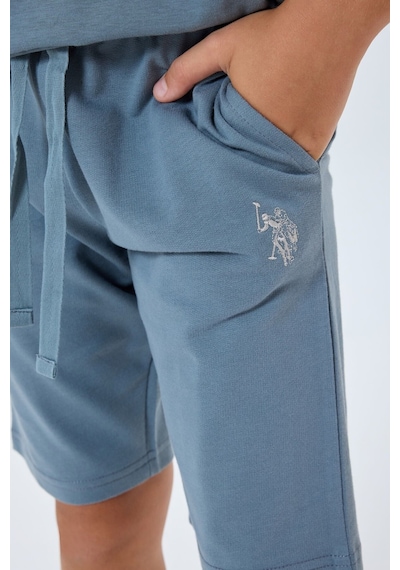 U.s. Polo Assn. Erkek Çocuk Gri Bermuda Takım Us2409-c-v1 Gri