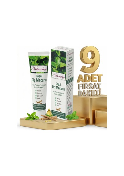 Naturalive Doğal Diş Macunu 9x100 Gr