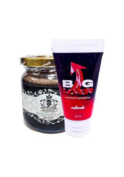 Big Lover Neturele Neturelle Big Lover Pen. Enıarg. For Men Poınt:069 Yetişkin Erkeklere Bakım X Kremi 50 Ml Ile Mrbaron Erkeklere Özel Destek Mac.cunu 240 Gr