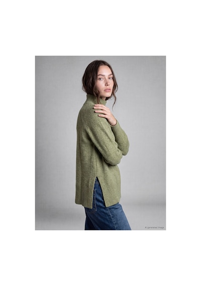 LC Waikiki Alıta Cıty Farkıyla Lcw Modest Yeşil Triko Düz Oversize Kadın Tunik Yesil - 931191194 Yesil LC Waikiki Alıta Cıty Farkıyla Lcw Modest Yeşil Triko Düz Oversize Kadın Tunik Yesil - 931191194 Yesil